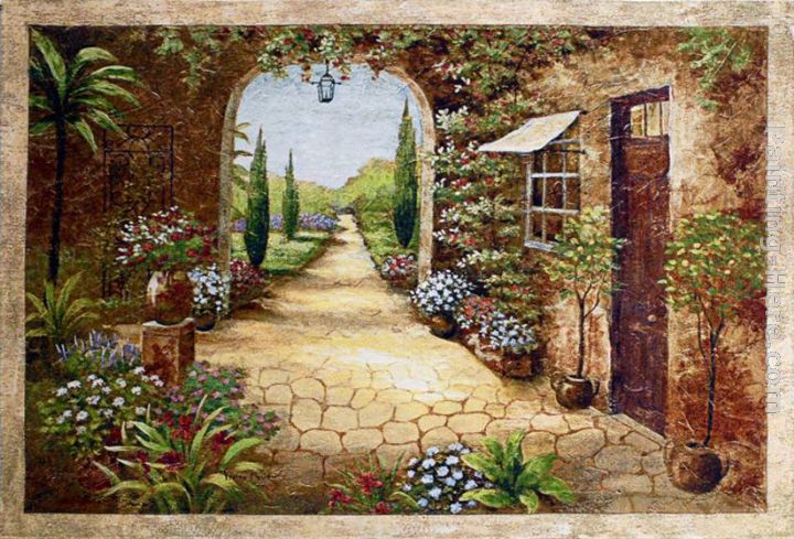 Secret Garden I painting - Vivian Flasch Secret Garden I art painting